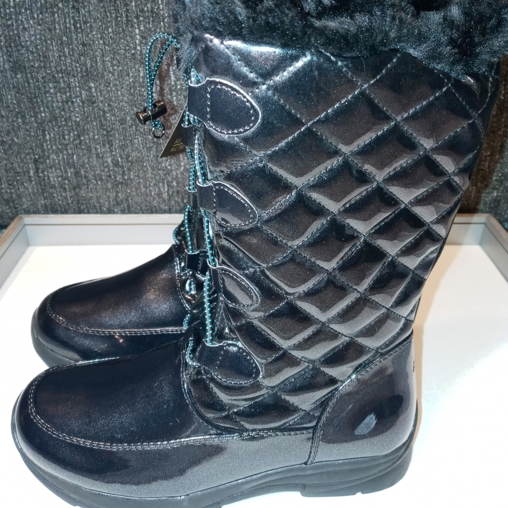 Khombu Womens Darcie Boots Black Size 5M